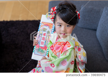 女孩,Shichigosan,準備,家 女孩,Shichigosan,準備,家 39690473