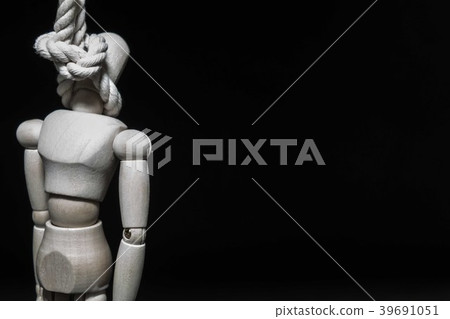 Drawing hanging the neck 39691051