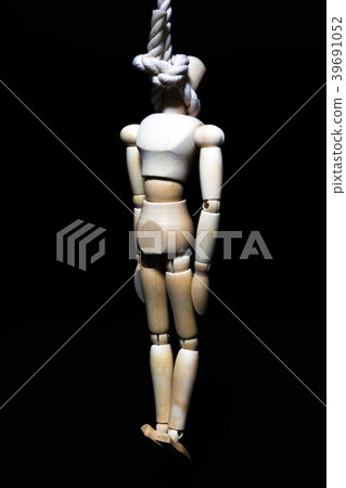 Drawing hanging the neck 39691052