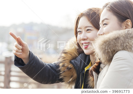 Couple, friend, travel, Gangneung, Gangwon-do 39691773
