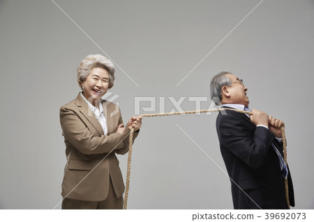 Business, luck, senior, old age, old man, Korean 39692073
