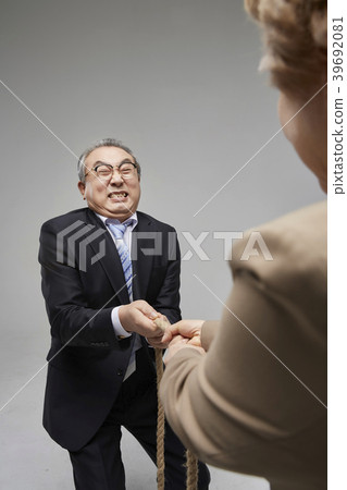 Business, luck, senior, old age, old man, Korean 39692081