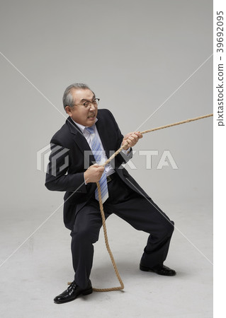 Business, luck, senior, old age, old man, Korean 39692095