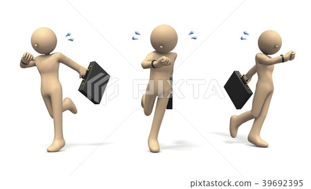 Characters that run while worrying about the clock 39692395