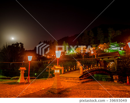 Izushi Castle night cherry blossom light up Izushi Castle night cherry blossom light up 39693049