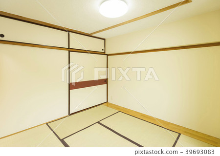 Japanese room with tatami Japanese room with tatami 39693083