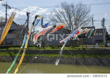 Carp streamer in Nose river park Carp streamer in Nose river park 39693531