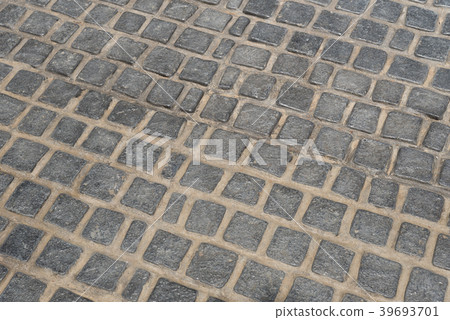 Texture or pattern of many stone walkway. 39693701