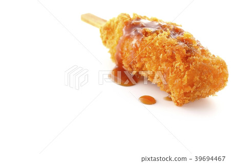 Salmon cutlet sauce 39694467