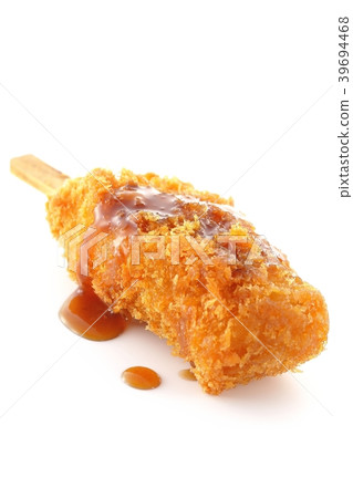 Salmon cutlet sauce 39694468