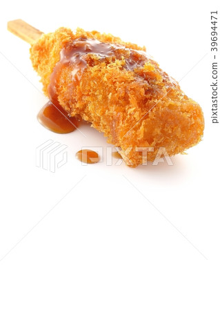 Salmon cutlet sauce 39694471
