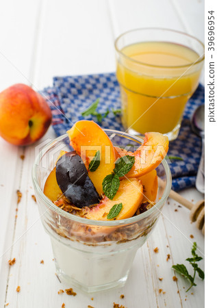 Greek yogurt with fresh fruit Greek yogurt with fresh fruit 39696954