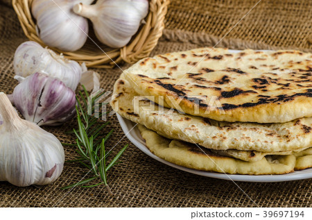 Indian bread naan Indian bread naan 39697194