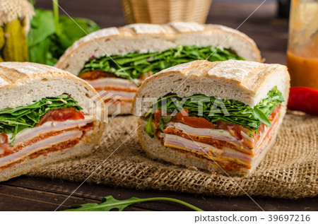 Italian Pressed Sandwich Italian Pressed Sandwich 39697216