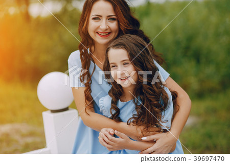 Mother with daughter 39697470