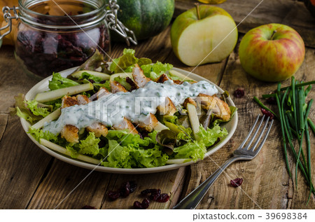 Waldort salad with grilled chicken Waldort salad with grilled chicken 39698384