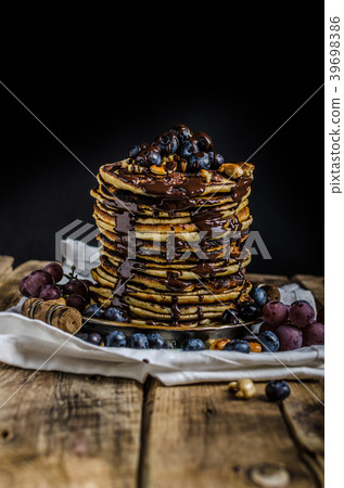 Big homemade pancakes 39698386