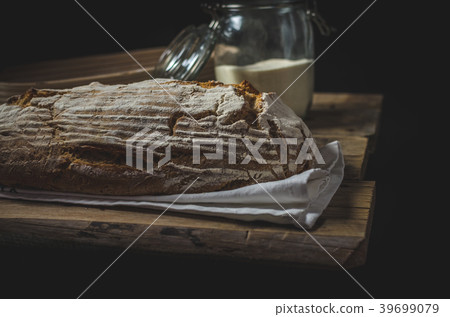 Home-baked sourdough bread 39699079