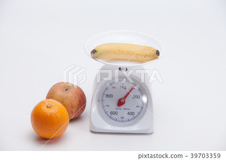 Set of fruit food scales for diet Set of fruit food scales for diet 39703359