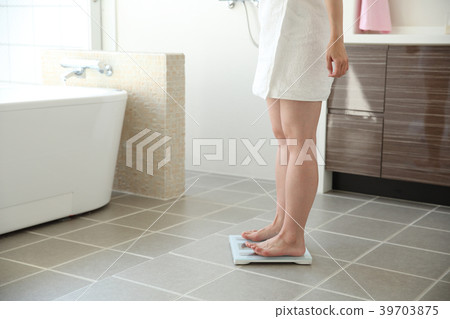 A woman on a scale 39703875