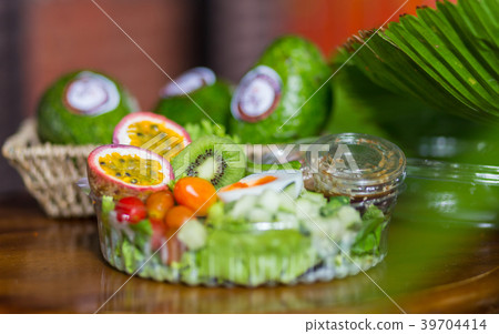 Kiwi with Passion Fruit Salad with Japanese sesame Kiwi with Passion Fruit Salad with Japanese sesame 39704414