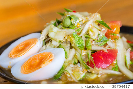 Cucumber salad with egg Cucumber salad with egg 39704417