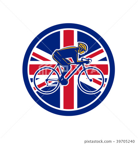 British Cyclist Cycling Union Jack Flag Icon British Cyclist Cycling Union Jack Flag Icon 39705240