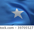 Somalia flag on a fabric basis 39705527