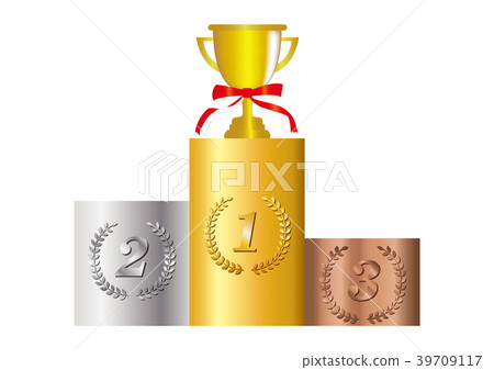 Trophy and podium 39709117