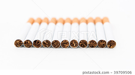 Cigarettes, selective focus, no smoking 39709506