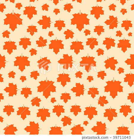 Maple Leaves. Autumn Seamless Vector Background. Maple Leaves. Autumn Seamless Vector Background. 39711043