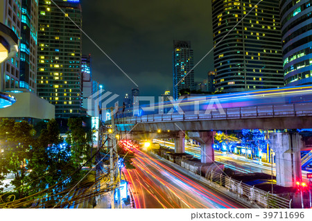 The beautiful landscape of Bangkok at night The beautiful landscape of Bangkok at night 39711696
