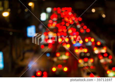 On the Road of Bangkok light Bokeh at night On the Road of Bangkok light Bokeh at night 39711697