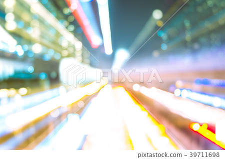 Colorful Bokeh light zoom abstract background Colorful Bokeh light zoom abstract background 39711698
