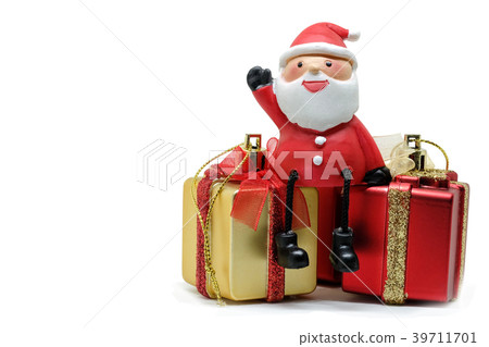 Santa Claus dolls and Christmas decorations box Santa Claus dolls and Christmas decorations box 39711701