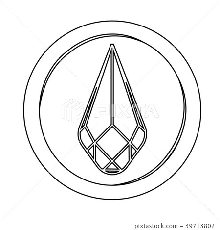 Abstract virtual coin Abstract virtual coin 39713802