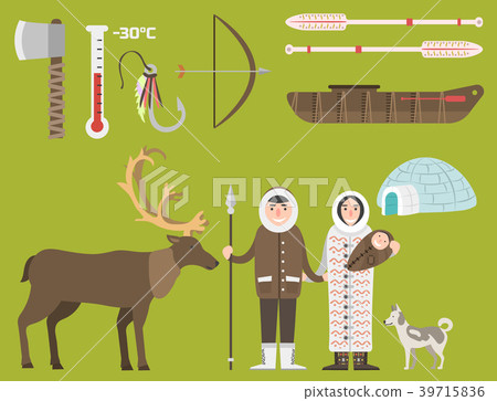 Alaska vector state symbols flat style america 39715836