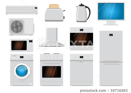 Home appliances set. Flat design 39716865