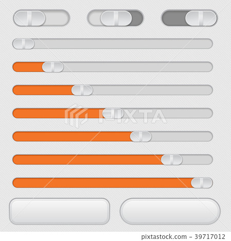 Slider bars and toggle switch buttons 39717012