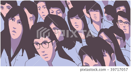Illustration of student protest, education reform 39717057