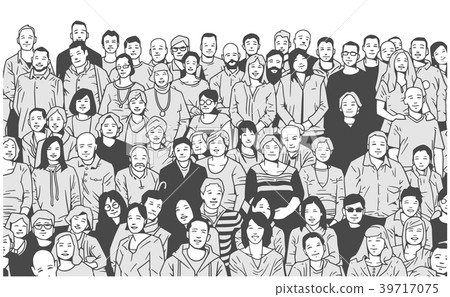 Illustration of people smiling posing photograph Illustration of people smiling posing photograph 39717075
