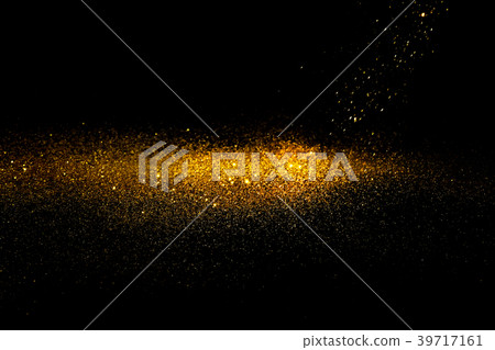 Sprinkle glitter gold dust in the dark textured  39717161
