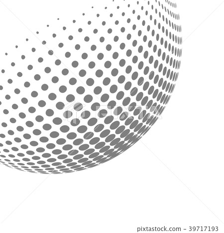 Vector halftone sphere design element - Stock Illustration [39717193 ...