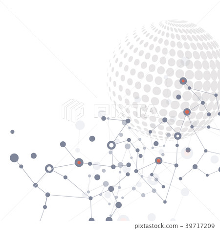 Molecule structure vector illustration background - Stock Illustration ...