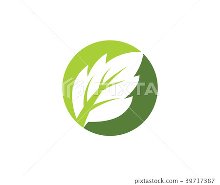 Tree Leaf Vector icon template - Stock Illustration [39717387] - PIXTA