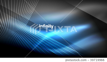 Shiny straight lines on dark background, techno 39719966