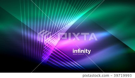 Shiny straight lines on dark background, techno 39719993