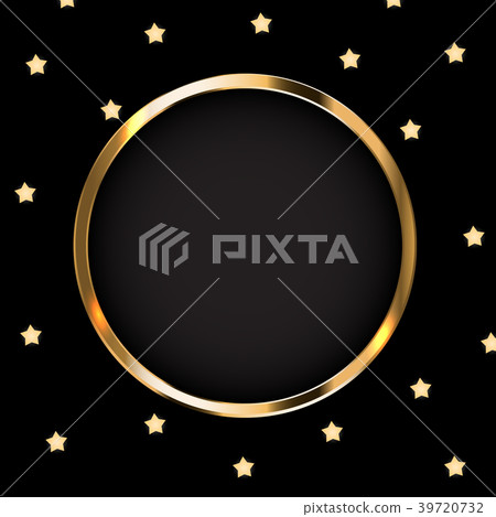 Abstract Card with Golden Frame Vector 39720732