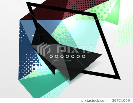 Vector color geometric abstract composition Vector color geometric abstract composition 39721009