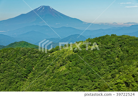 Nabewariyama和Mt.Fuji在夏天 39722524